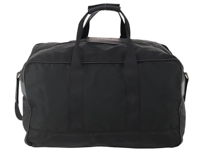 Borsa Boston PRADA in nylon 2way Nero Argento Auth 178374 - vista 2