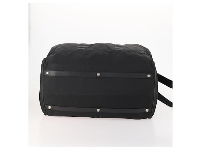 Borsa Boston PRADA in nylon 2way Nero Argento Auth 178374 - vista 5