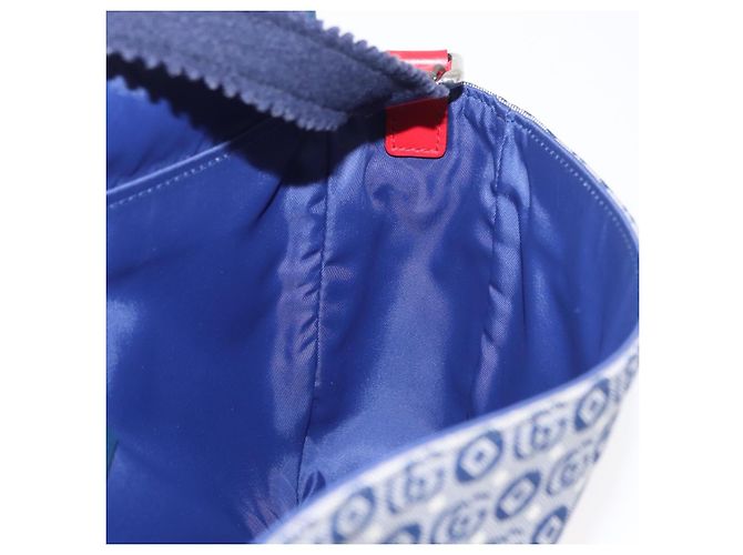 Borsa a tracolla per bambini GUCCI in tela blu argento 664143 Auth BA12815 - vista 21