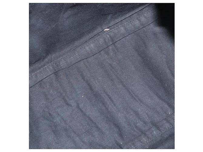 BALENCIAGA Navy Kabas S Tote Bag Leder Schwarz Silber 339933 Auth 180690 - Ansicht 11