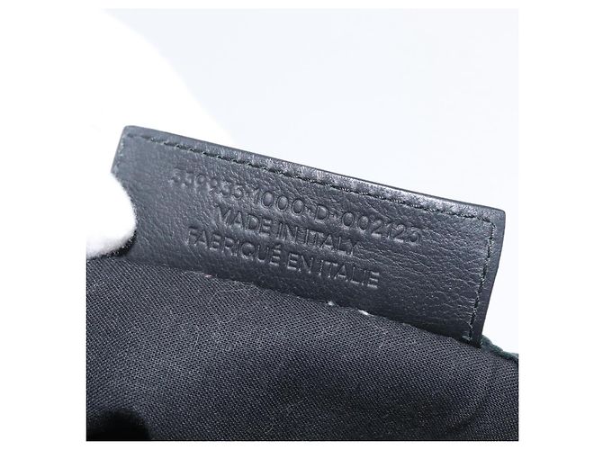 BALENCIAGA Navy Kabas S Tote Bag Leder Schwarz Silber 339933 Auth 180690 - Ansicht 12