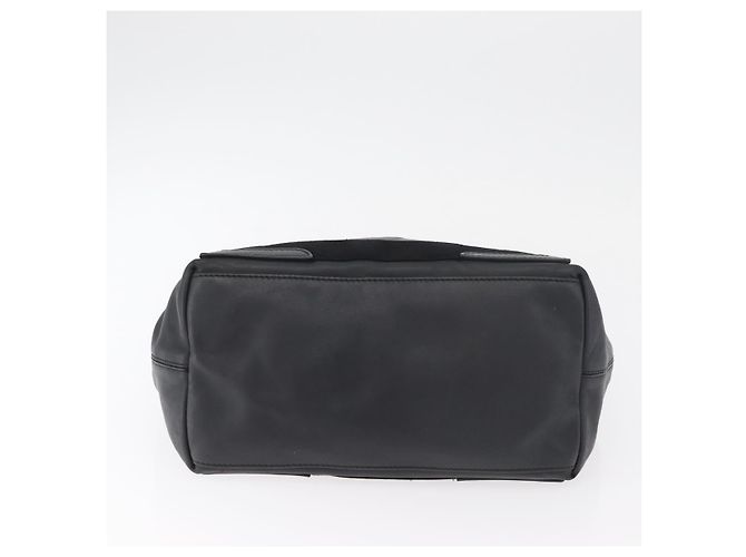 BALENCIAGA Navy Kabas S Tote Bag Leder Schwarz Silber 339933 Auth 180690 - Ansicht 5