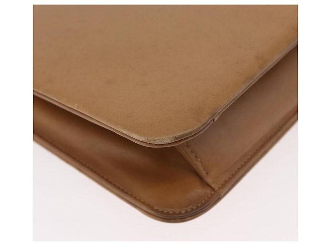 Borsa a tracolla con catena Christian Dior in pelle beige e oro Auth BA12791 D'oro - vista 15