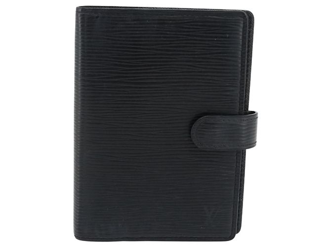 LOUIS VUITTON Epi Agenda PM Day Planner Cover Black R20092 LV Auth 180535A Negro - vista 13