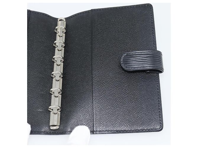 LOUIS VUITTON Epi Agenda PM Day Planner Cover Black R20092 LV Auth 180535A Negro - vista 19