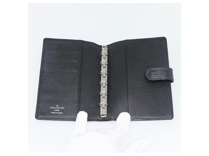 LOUIS VUITTON Epi Agenda PM Day Planner Cover Black R20092 LV Auth 180535A Negro - vista 8