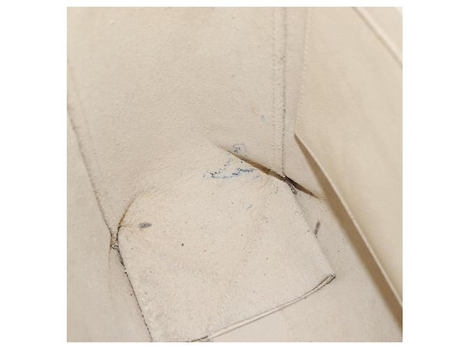 Céline Sac cabas CELINE en cuir 2way Ivoire Or Auth 180628 Doré Écru - vue 11