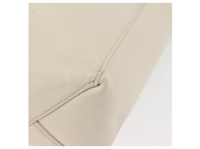 Céline Sac cabas CELINE en cuir 2way Ivoire Or Auth 180628 Doré Écru - vue 16