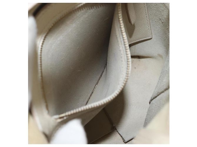 Céline Sac cabas CELINE en cuir 2way Ivoire Or Auth 180628 Doré Écru - vue 24