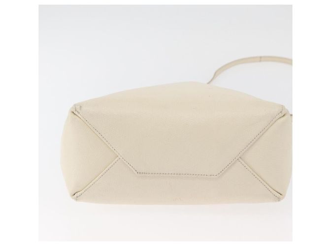 Céline Sac cabas CELINE en cuir 2way Ivoire Or Auth 180628 Doré Écru - vue 5