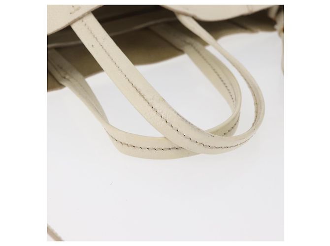 Céline Sac cabas CELINE en cuir 2way Ivoire Or Auth 180628 Doré Écru - vue 7