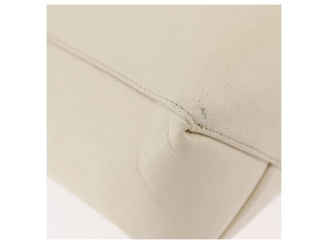 Céline Sac cabas CELINE en cuir 2way Ivoire Or Auth 180628 Doré Écru - vue 9