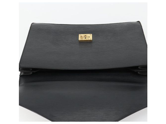 LOUIS VUITTON Epi Serviette Conseiller Business Bag Black M54422 LV Auth BA12698 Nero - vista 21