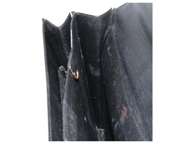 LOUIS VUITTON Epi Serviette Conseiller Business Bag Black M54422 LV Auth BA12698 Nero - vista 24