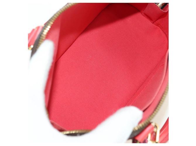 LOUIS VUITTON Monogram Totem Alma BB Borsa a Mano Rossa M41659 LV Auth 179848SAV Rosso Monogramma - vista 10