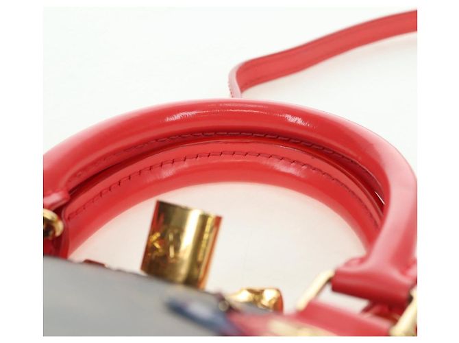 LOUIS VUITTON Monogram Totem Alma BB Borsa a Mano Rossa M41659 LV Auth 179848SAV Rosso Monogramma - vista 14