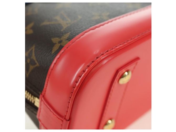 LOUIS VUITTON Monogram Totem Alma BB Borsa a Mano Rossa M41659 LV Auth 179848SAV Rosso Monogramma - vista 16