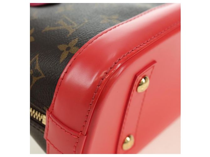 LOUIS VUITTON Monogram Totem Alma BB Borsa a Mano Rossa M41659 LV Auth 179848SAV Rosso Monogramma - vista 18