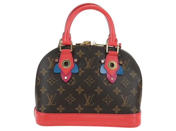 LOUIS VUITTON Monogram Totem Alma BB Borsa a Mano Rossa M41659 LV Auth 179848SAV Rosso Monogramma - vista 2