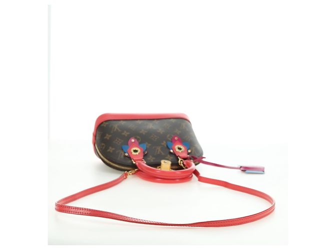 LOUIS VUITTON Monogram Totem Alma BB Borsa a Mano Rossa M41659 LV Auth 179848SAV Rosso Monogramma - vista 8