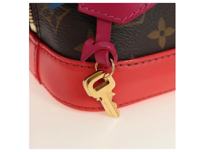 LOUIS VUITTON Monogram Totem Alma BB Borsa a Mano Rossa M41659 LV Auth 179848SAV Rosso Monogramma - vista 9