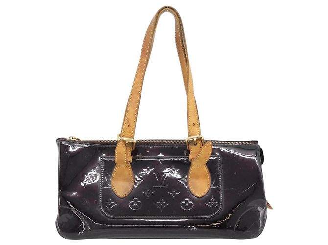 LOUIS VUITTON Monogram Vernis Rosewood Avenue Bag Amarante M93510 Auth 181119 Bordeaux - Ansicht 13