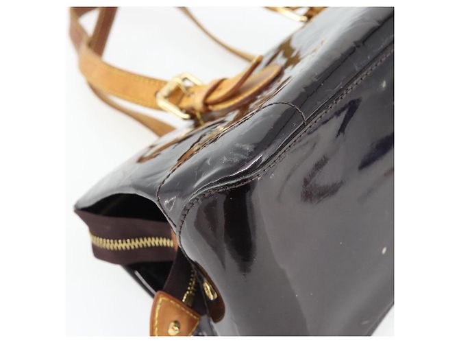 LOUIS VUITTON Monogram Vernis Rosewood Avenue Bag Amarante M93510 Auth 181119 Bordeaux - Ansicht 16