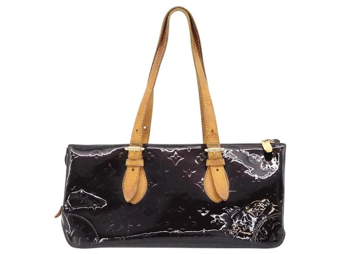 LOUIS VUITTON Monogram Vernis Rosewood Avenue Bag Amarante M93510 Auth 181119 Bordeaux - Ansicht 2