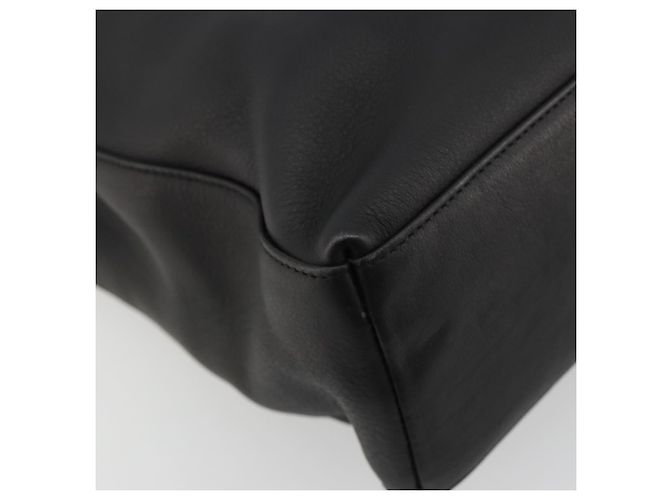 Borsa a mano Salvatore Ferragamo in pelle nera e oro Auth ka4450A Nero D'oro - vista 14