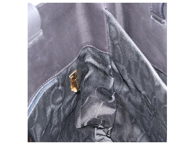 Borsa a mano Salvatore Ferragamo in pelle nera e oro Auth ka4450A Nero D'oro - vista 17