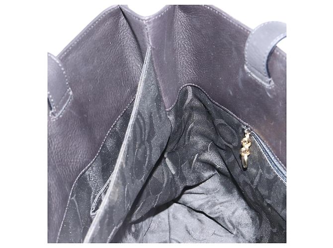 Borsa a mano Salvatore Ferragamo in pelle nera e oro Auth ka4450A Nero D'oro - vista 18