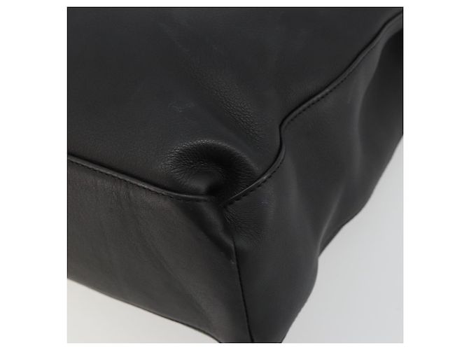 Borsa a mano Salvatore Ferragamo in pelle nera e oro Auth ka4450A Nero D'oro - vista 9