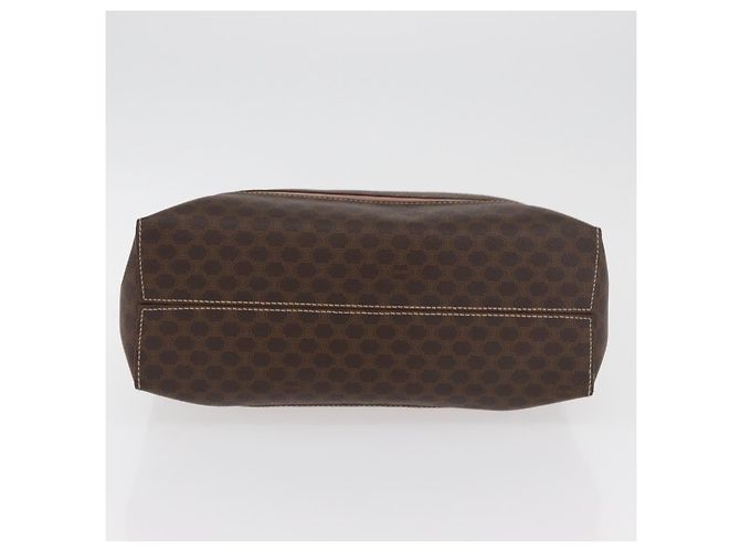 Céline Borsa CELINE Macadam in tela e pelle PVC marrone oro Auth 181540 D'oro - vista 5