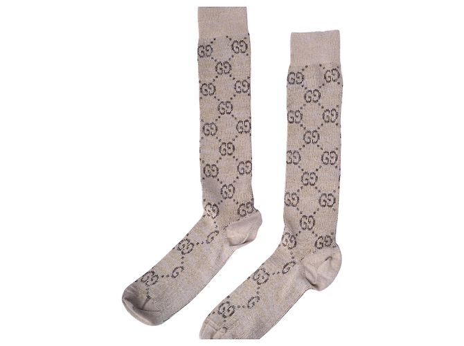 Gucci Lurex Stricksocken-Set mit GG-Monogramm Pink - Ansicht 10