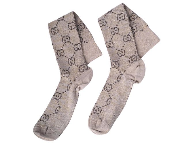 Gucci Lurex Stricksocken-Set mit GG-Monogramm Pink - Ansicht 11