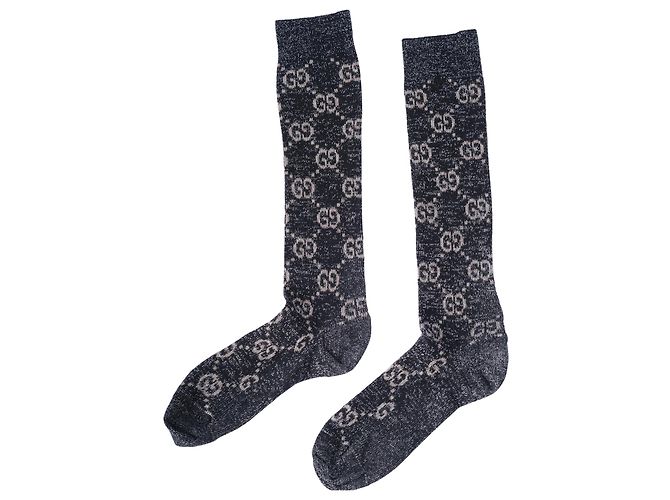 Gucci Lurex Stricksocken-Set mit GG-Monogramm Pink - Ansicht 2
