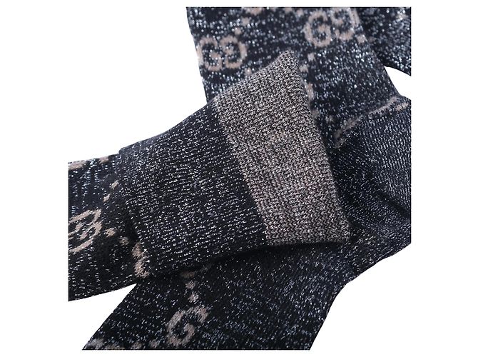 Gucci Lurex Stricksocken-Set mit GG-Monogramm Pink - Ansicht 4