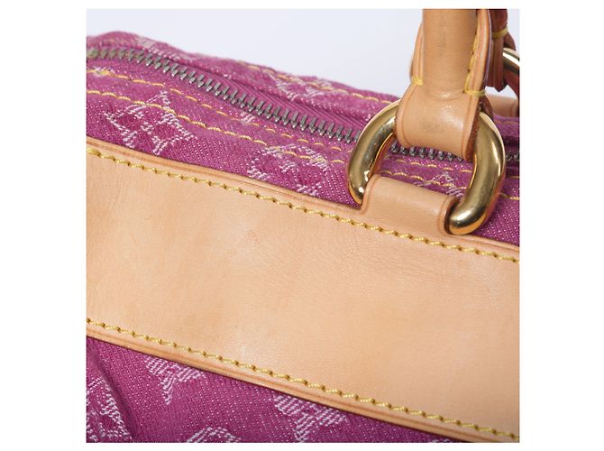 Borsa Louis Vuitton Neo Speedy Pink Monogram Denim Fuschia - vista 12