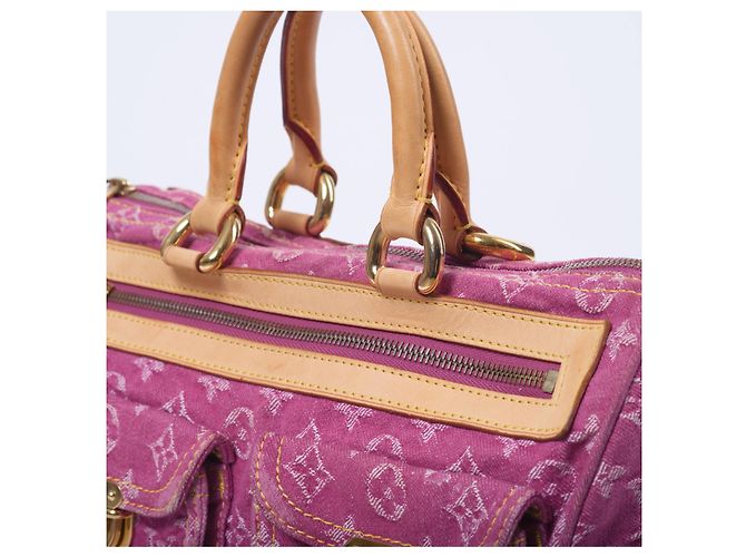 Borsa Louis Vuitton Neo Speedy Pink Monogram Denim Fuschia - vista 14