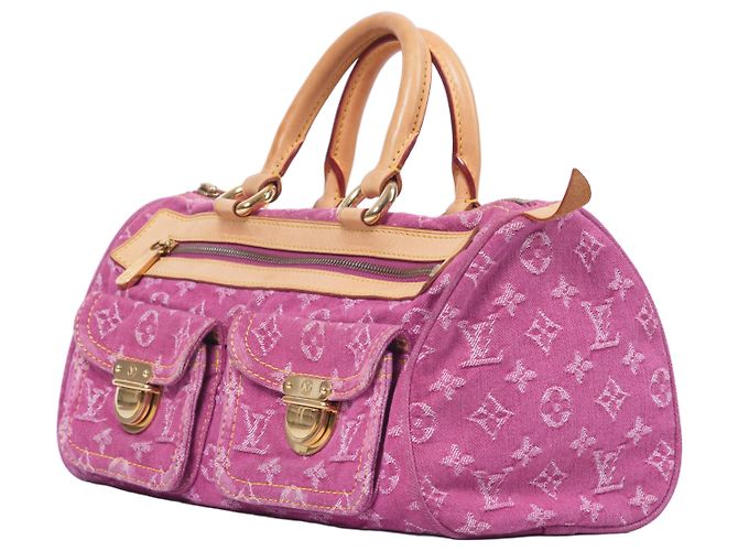 Borsa Louis Vuitton Neo Speedy Pink Monogram Denim Fuschia - vista 2