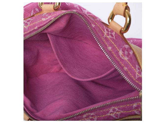 Borsa Louis Vuitton Neo Speedy Pink Monogram Denim Fuschia - vista 5