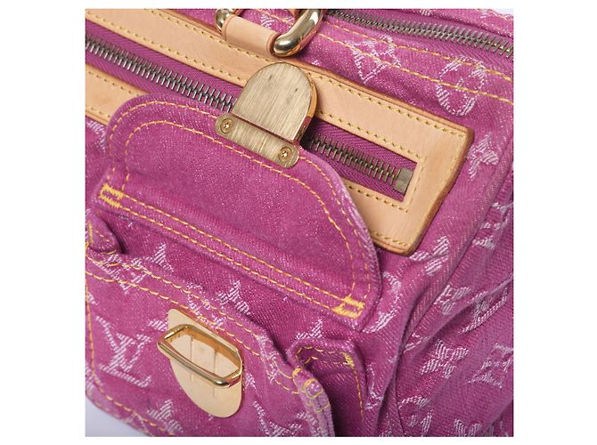 Borsa Louis Vuitton Neo Speedy Pink Monogram Denim Fuschia - vista 6