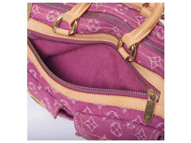Borsa Louis Vuitton Neo Speedy Pink Monogram Denim Fuschia - vista 9