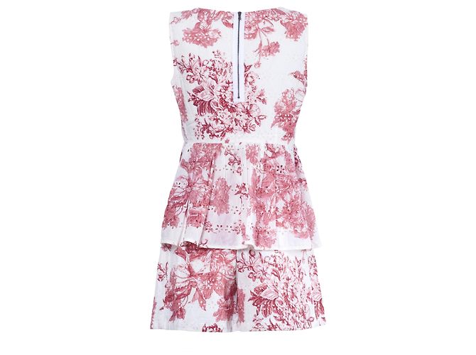 Max Mara Abito in cotone con eyelet floreale Max & Co Bianco - vista 3