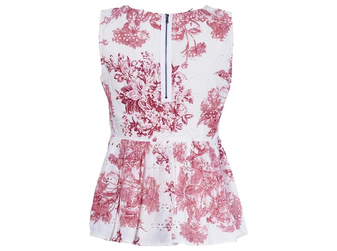 Max Mara Abito in cotone con eyelet floreale Max & Co Bianco - vista 6