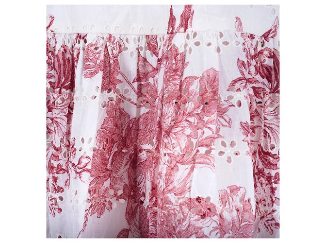 Max Mara Abito in cotone con eyelet floreale Max & Co Bianco - vista 8