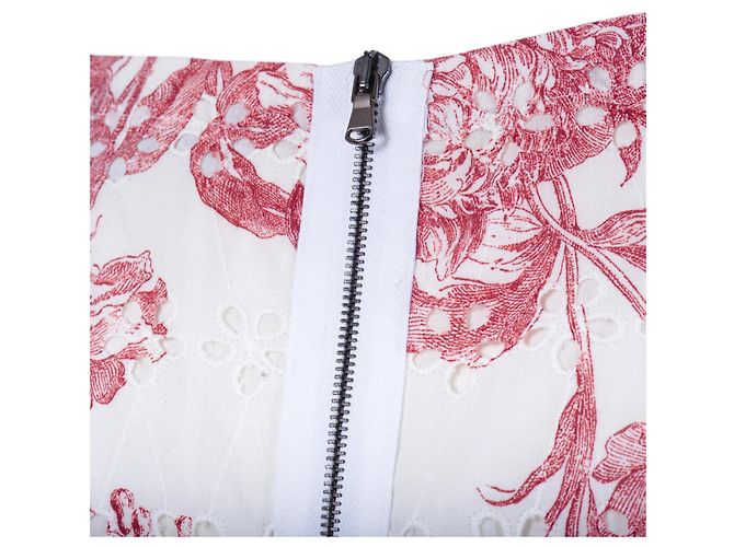 Max Mara Abito in cotone con eyelet floreale Max & Co Bianco - vista 9