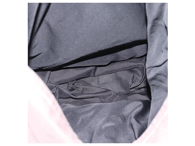 CHANEL Tote Bag Nylon Braun Silber CC Authentisch 180588 - Ansicht 10