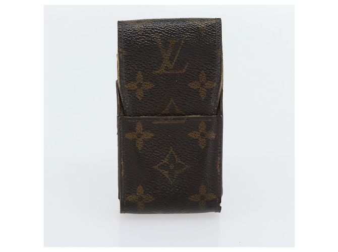 LOUIS VUITTON Monogram Damier Ebene Etui Cigarette Case 3 Set LV Auth BA12680 Monograma - vista 14