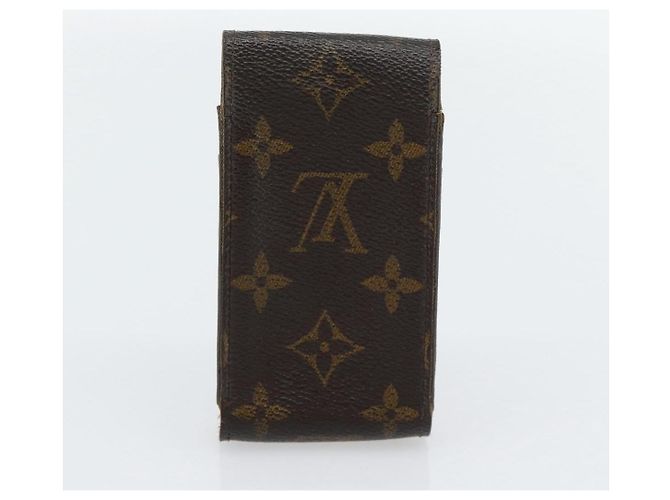 LOUIS VUITTON Monogram Damier Ebene Etui Cigarette Case 3 Set LV Auth BA12680 Monograma - vista 15